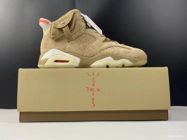 Khaki Air 6 Jordan Scott Travis British DH0690-200 Retro 1124